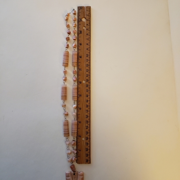 Vintage Carved Stone Tribal Necklace - Picture 10 of 11